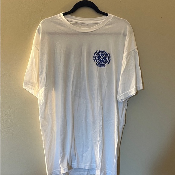 DIXXON Other - DIXXON White Tee with Blue Crest